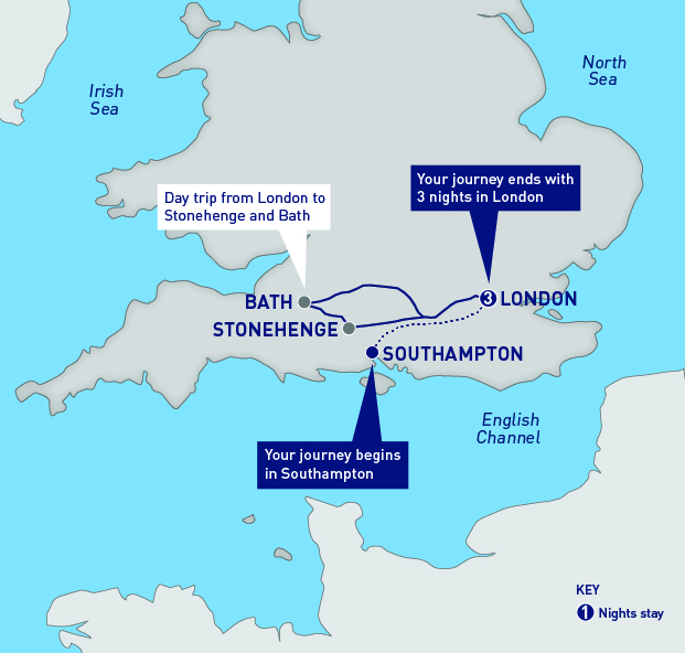 London Stonehenge and Bath from Southampton